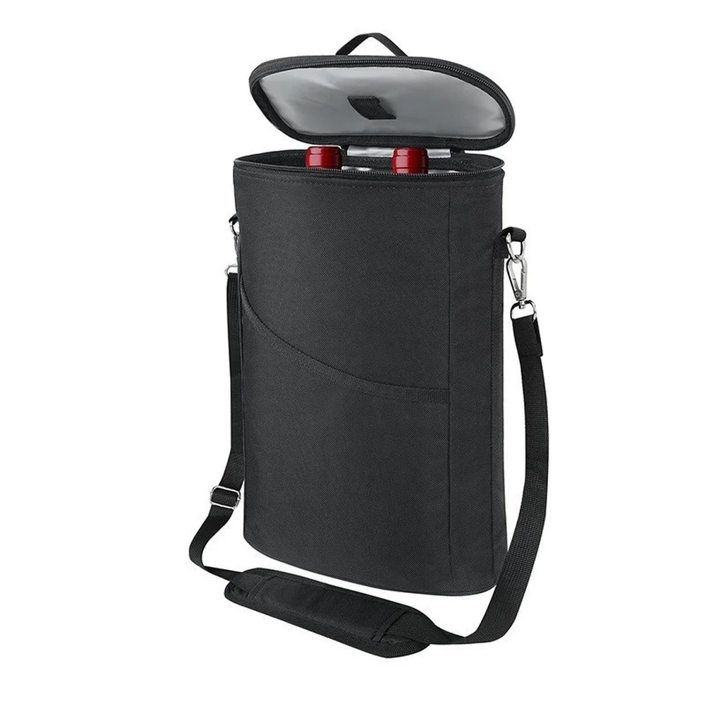 Insulated Leakproof Wine Cooler Wine Cooler Bag Insulated Wine Bag Adjustable Shoulder Strap Padded Interior Protection