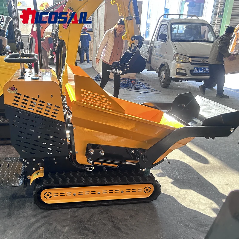 Mini Dump Truck with CE Certificate Earthmoving Machinery Wheeled Dump Truck Hydraulic Dump Truck