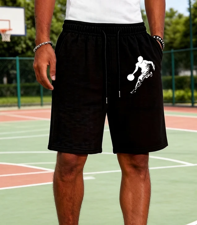 

He Is Currently Playing Basketball Pattern Mens Summer Running Comfy Pants Sport Jogging Short Pant Gym Casual Stretch Shorts