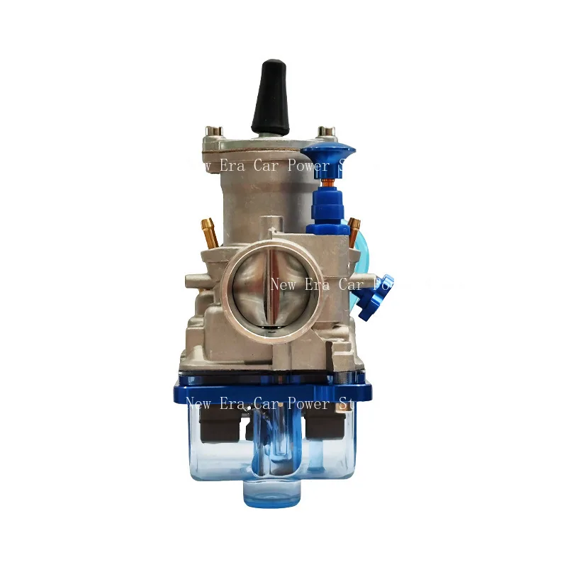 Suitable for PWK Motorcycle Carburetor 21 24 26 28 30 32 34mm Blue Transparent Bottom Cover with Manifold Measuring Hole