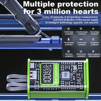 PD 22.5 W Phone 21700 Battery Charger Case Fast Charging Case 10000mAh Polymer Battery Charging Power Bank Box DIY Power Bank