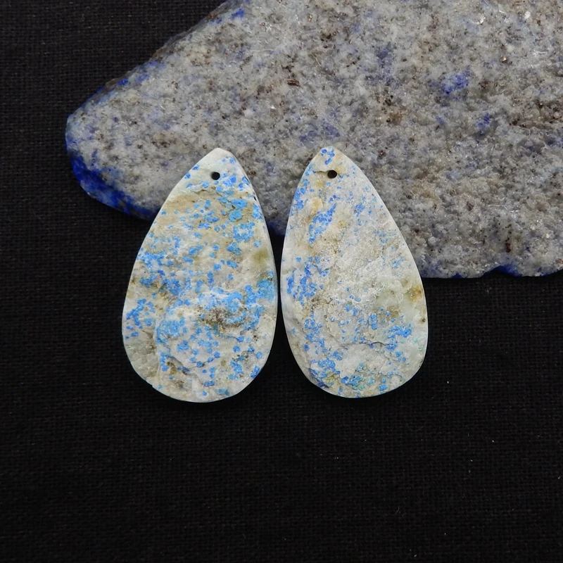 

Natural Stone K2 Jasper Water Drop Earrings Beads,Fashion Jewelry DIY Making Earrings Accessories For Women 39x23x6mm 15g