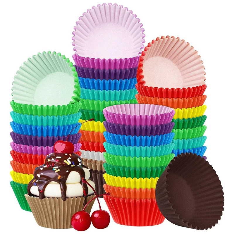 

Baking Cups Reusable Muffin Liners Non-Stick Cup Cake Molds Set Cupcake Liner Standard Size Cupcake Holder Reusable