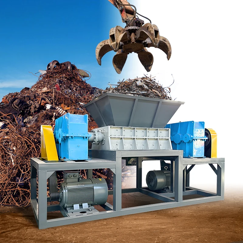 Home Use Scrap Metal Shredder Double Shaft Metal Shredder Garbage Machine Big Diy Metal Shredder For Sale