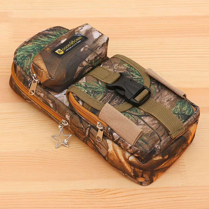 Right Point Camouflage Pencil Case Cute Pen Bag Zipper Kids School Supplies Kawaii Bag Pen Box Back To School Supplies