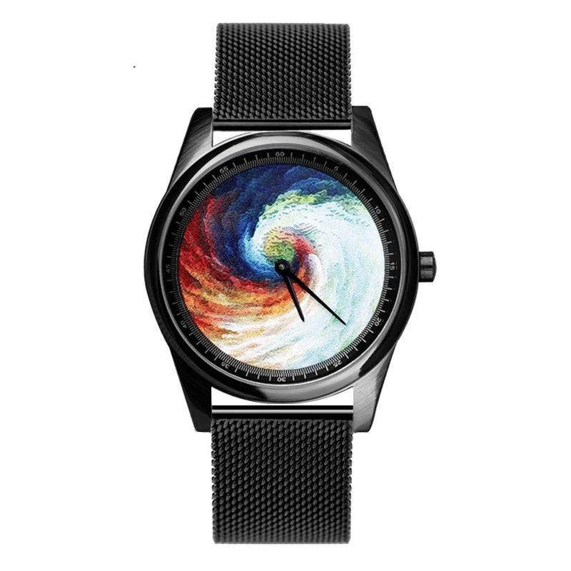 Reloj de Arte de Planeta y Luna para niños, reloj de astronomía de superficie Lunar, relojes geniales para estudiantes, regalo de Navidad