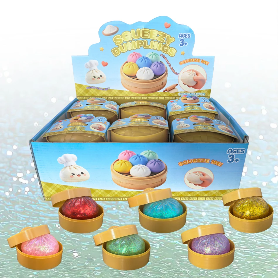 

Красочные антистресс-игрушки в форме пельменей, многоразовые, высокоэластичные, для снятия стресса, уникальное украшение для дома, подарок на день рождения другу