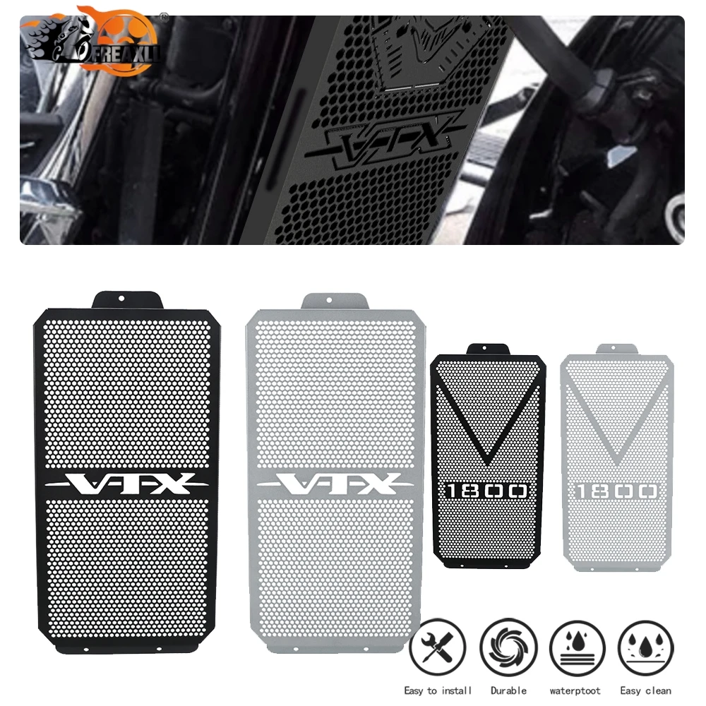 

Motorcycle For Honda VTX1800 Radiator Guard Grille Protective Cover Protector Grill Cover 2002-2004 2005 2006 2007 2008 VTX 1800