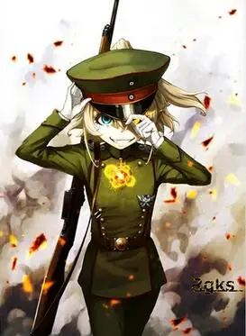 Lot style Choose Anime Youjo Senki Saga of Tanya Art print Silk poster Home Wall Decor