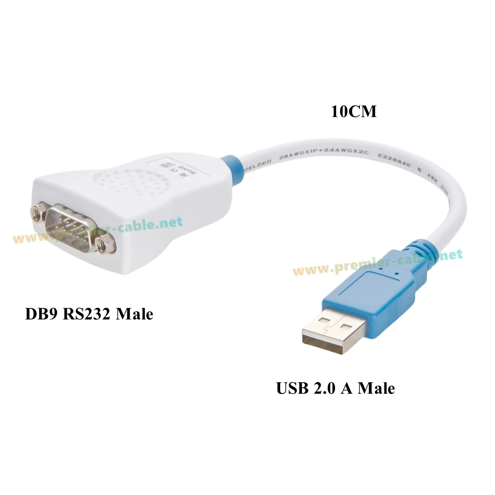 CHIPI-X10 FTDI USB Cable USB A to DB9 RS232 Serial Converter with FT231X RS232 Level Shifter Support Level Full-Handshake Window