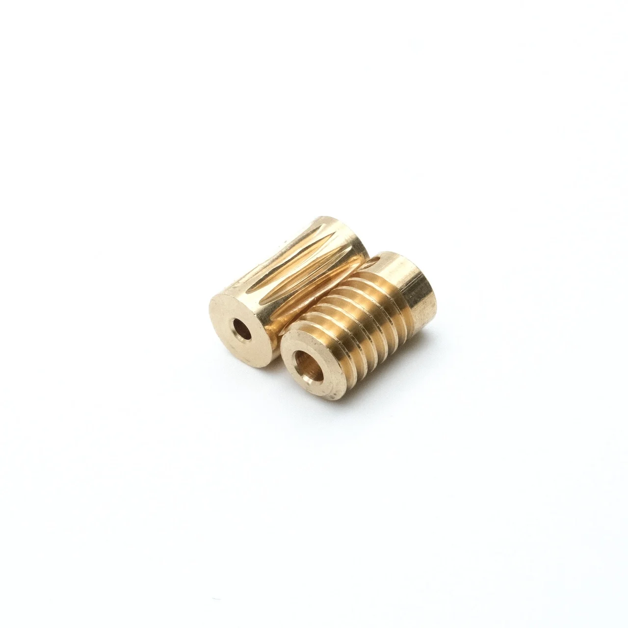 Enveloping Worm Wheel Gear 0.4M 15 Teeth 15 Times Reduction Ratio 2/3mm 90-Degree Transmission Mechanism Copper Gear