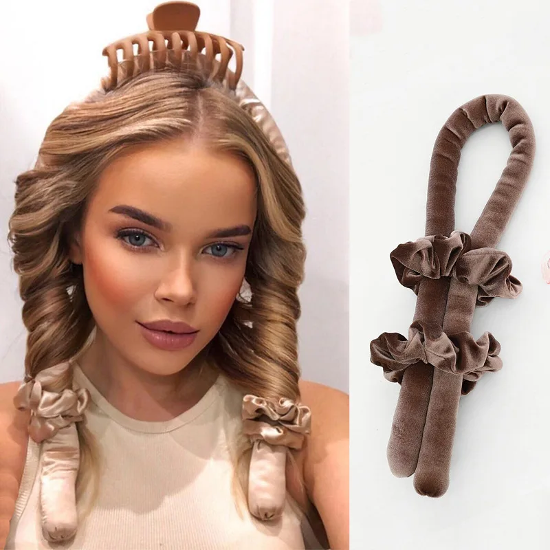 Woman Heatless Curling Rod Heatless Hair Curls fascia per capelli Make Hair Soft Shiny Hair bigodino strumenti per parrucchieri accessori donna.