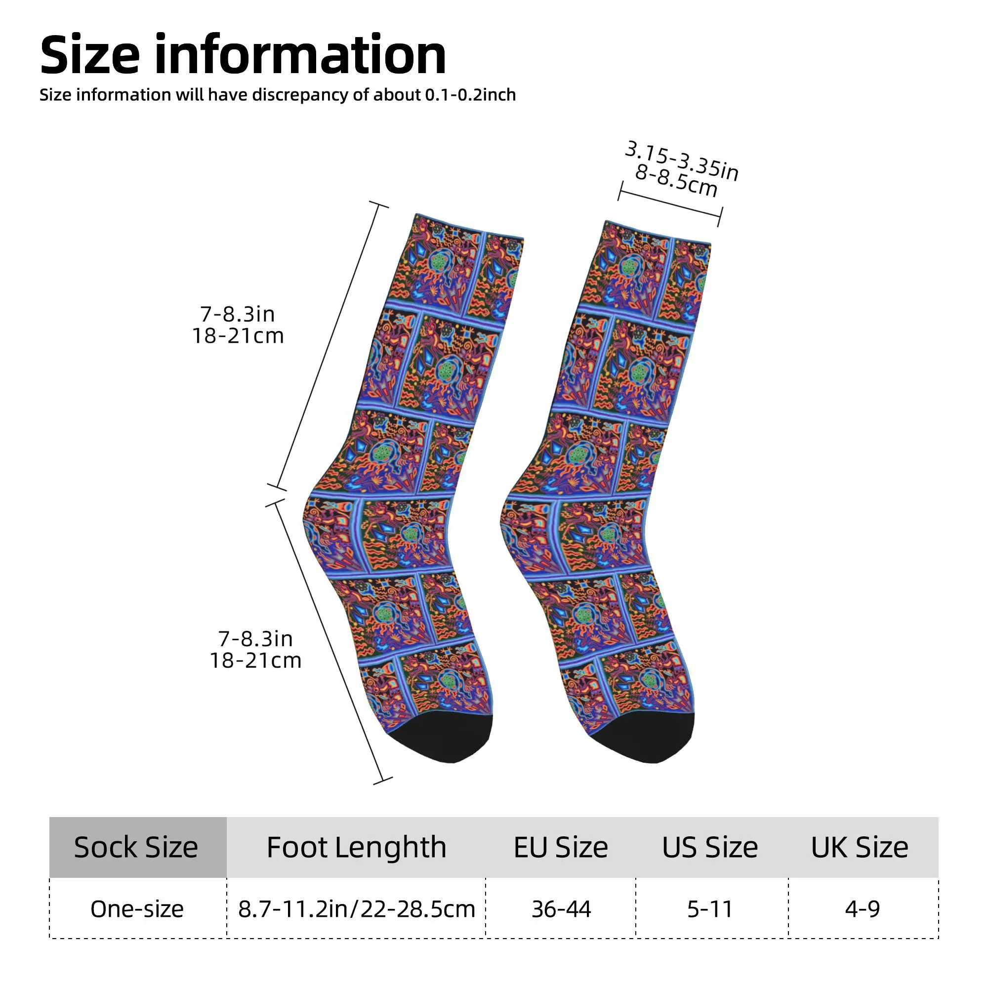 Huichol Dream Socks Harajuku Stoking Berkualitas Tinggi Aksesori Kaus Kaki Panjang Sepanjang Musim untuk Hadiah Uniseks