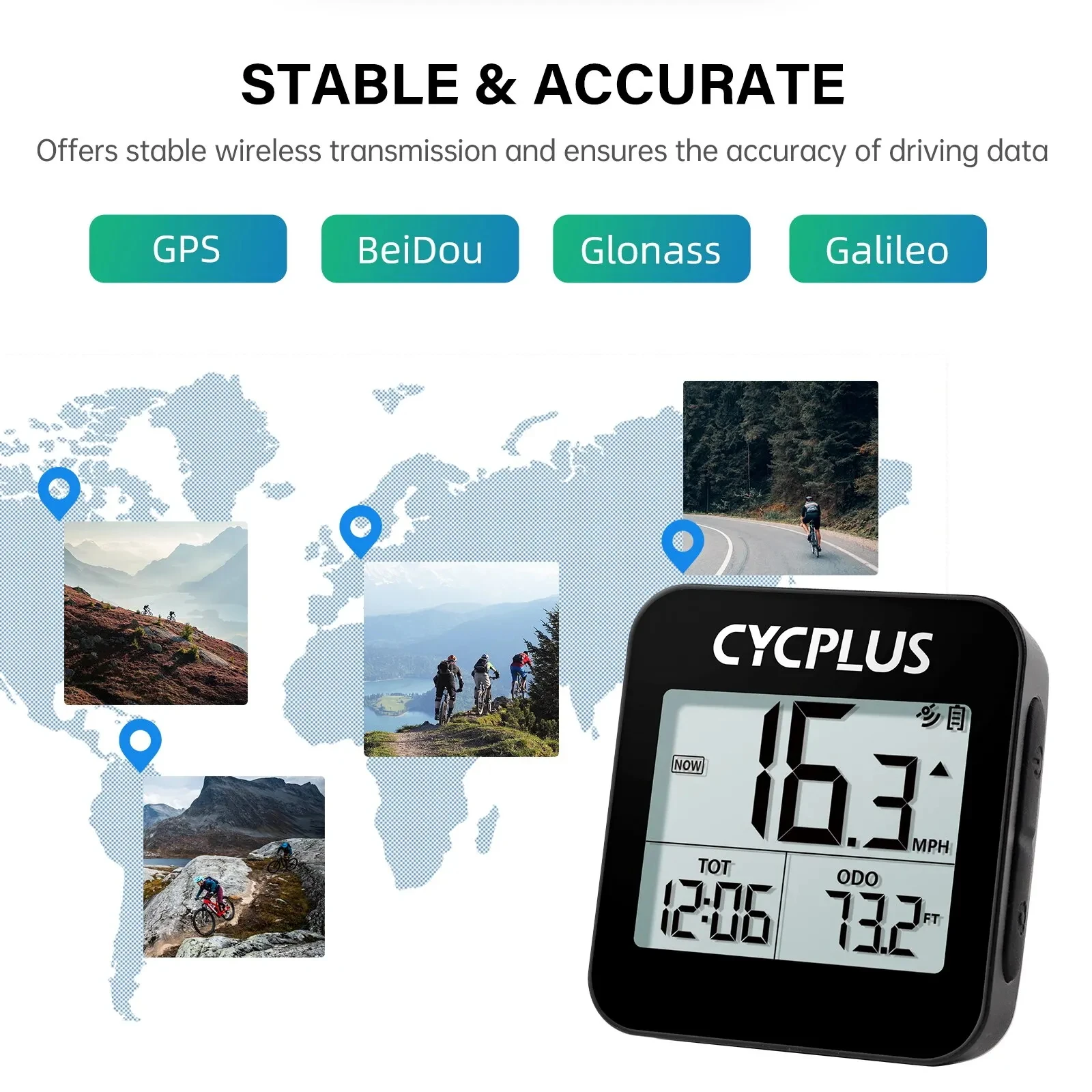 CYCPLUS G1 Bike Computer GPS Speedometer Wireless Bicycle Accessories Waterproof Cycling Ciclocomputador Odometer