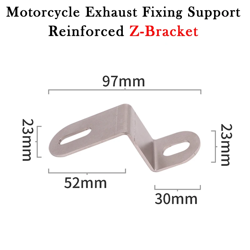 

Universal Reinforced Z-Bracket Motorcycle Exhaust Pipe Modify Muffler Escape Fixing Support For SUZUKI GSX GSXR CBR ZX Ninja YZF