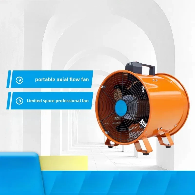 Portable axial flow fan 18 inch industrial pipe exhaust ventilation fan