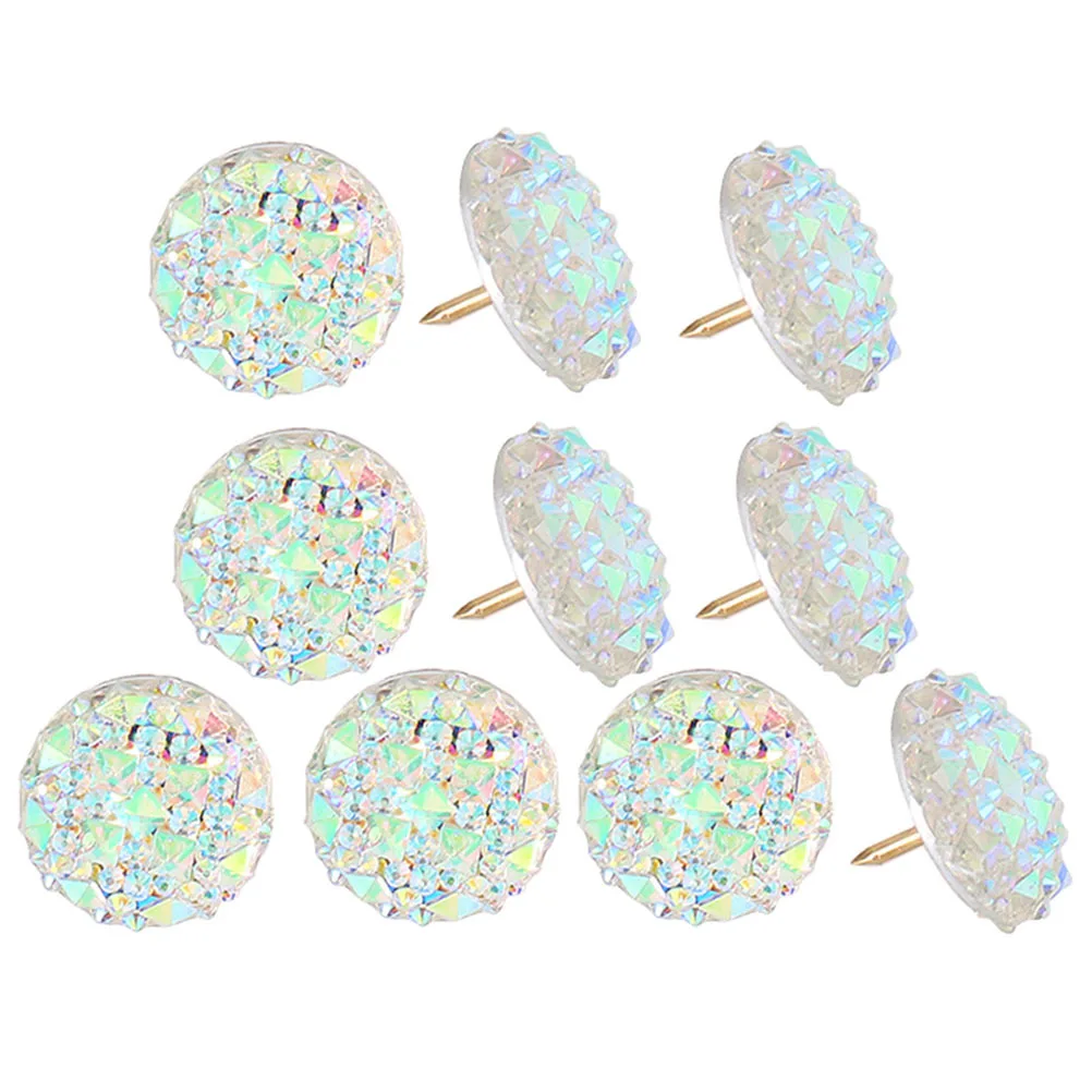 10pcs Push Pins Multi-Function Thumbtacks For Office Home Map Decoration Cork Board Accessories Small Replaceable