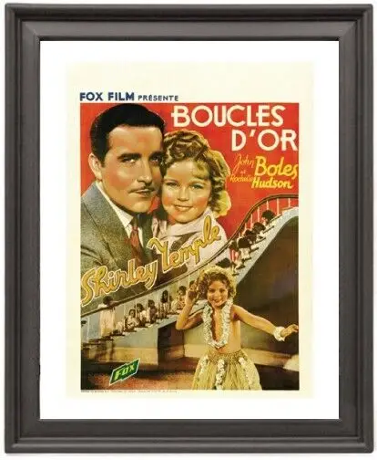 

Framed Poster Curly Top Poster Photo Paper Print Picture Frame 16x12 inch