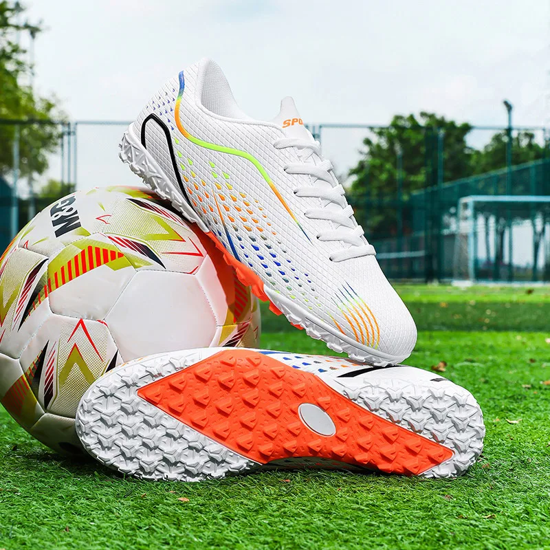 

Summer Trend AG TF Football Shoes, Mixed Long Short Stud Breathable Anti Slip Outdoor Lawn Sports Training Cleats