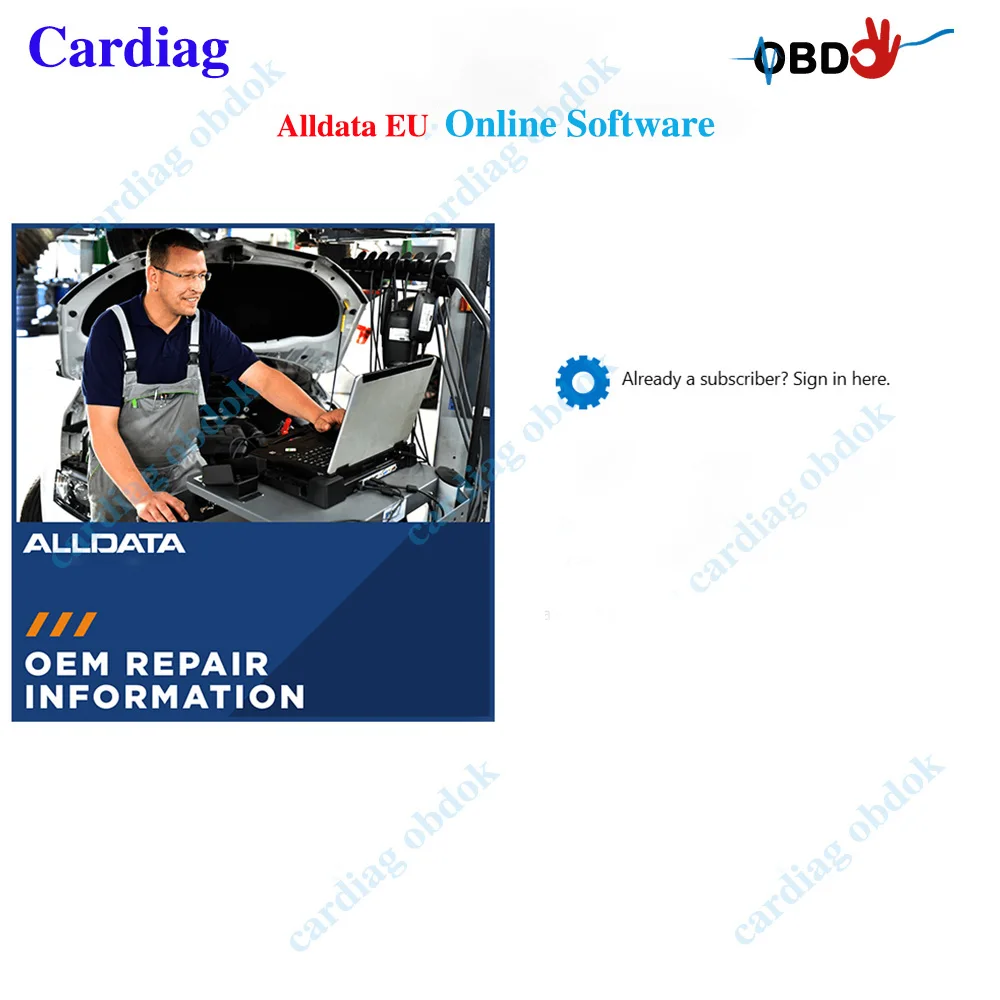 2026 Alldata Online Account EU 1 Year for All data Full Pack Car Data Workshop OBDOK Car Repair Software URL Login 2027
