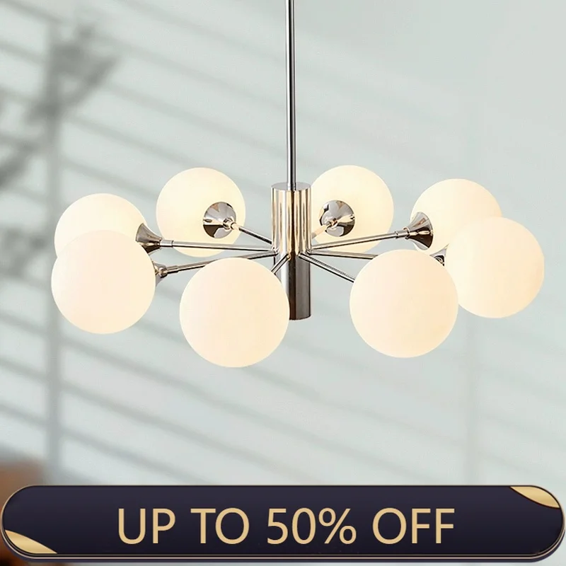 Vintage Bauhaus Designer LED Chandeliers Magic Bean Living Room Pendant Lamp Simple Medieval Study Restaurant Bar Lamps
