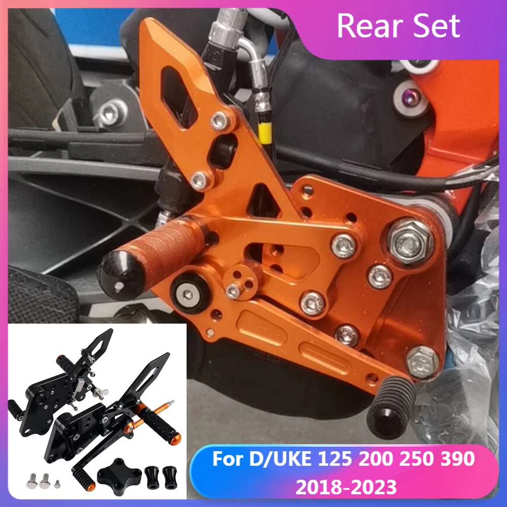 

Adjustable Rearset Footrest For KTM Duke 125 200 250 390 Duke390 2018-2023