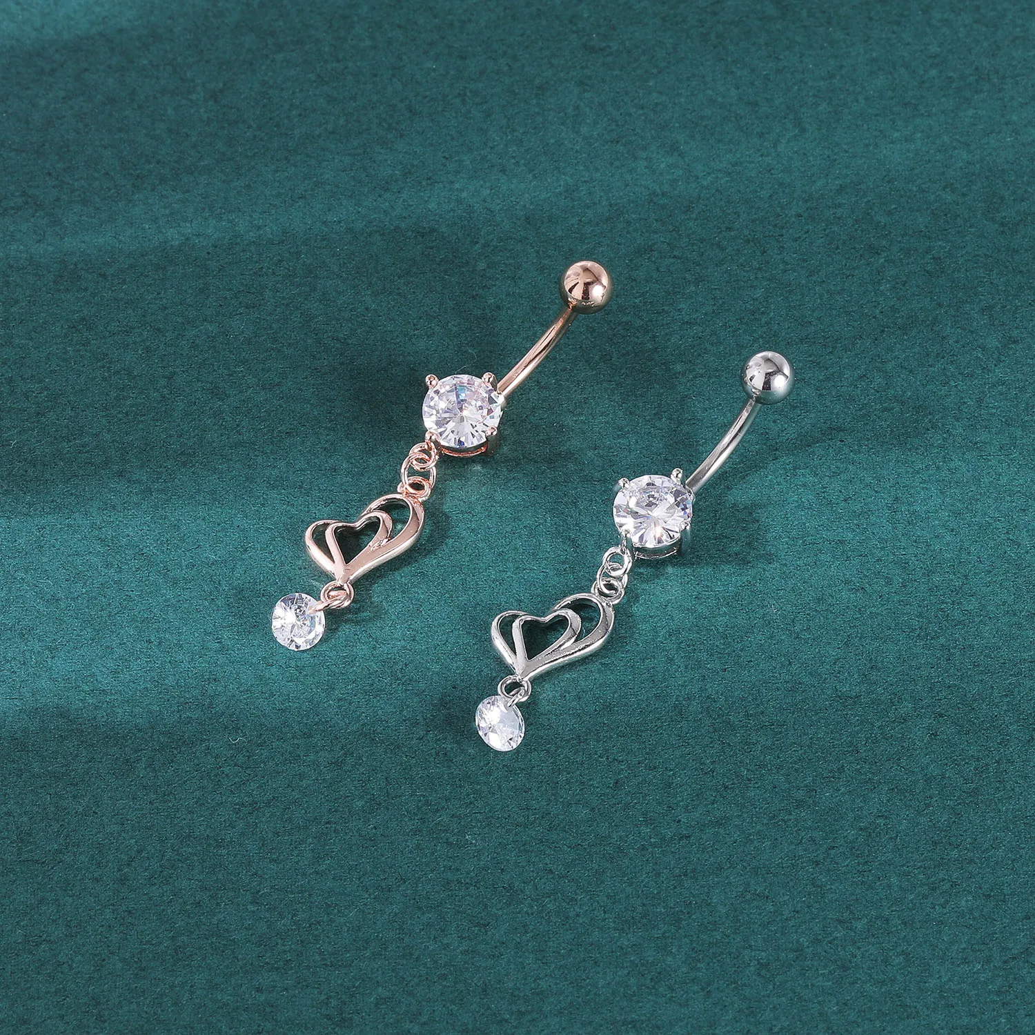 ZS 14G 1 adet zirkon çiçek göb - Body Jewelry Real Gold incelemesi ve fiyatı