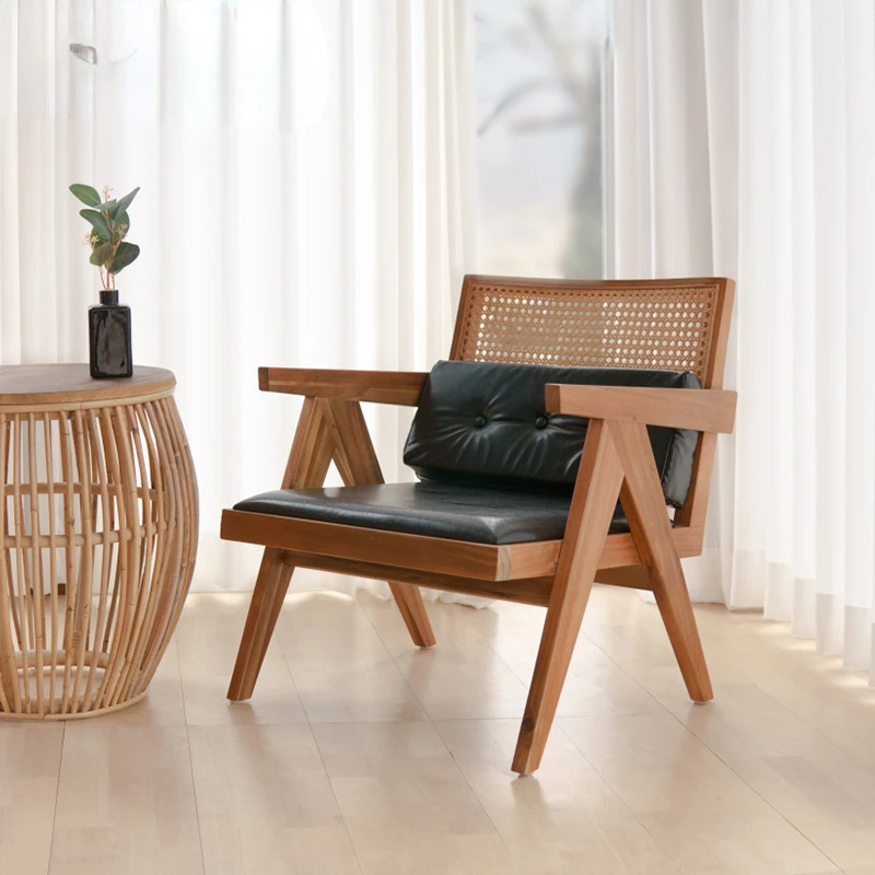 

Vine woven chairs, simple and casual balcony chairs, household dining chairs, armchairs