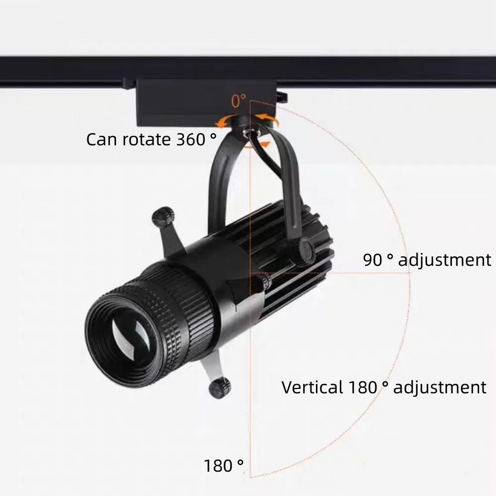 Ceiling Light Adjustable Aperture Variable Mode COB Spotlight 7w9w12w15w LED Stage lighting, Bars Restaurants Shops AC90V-265V