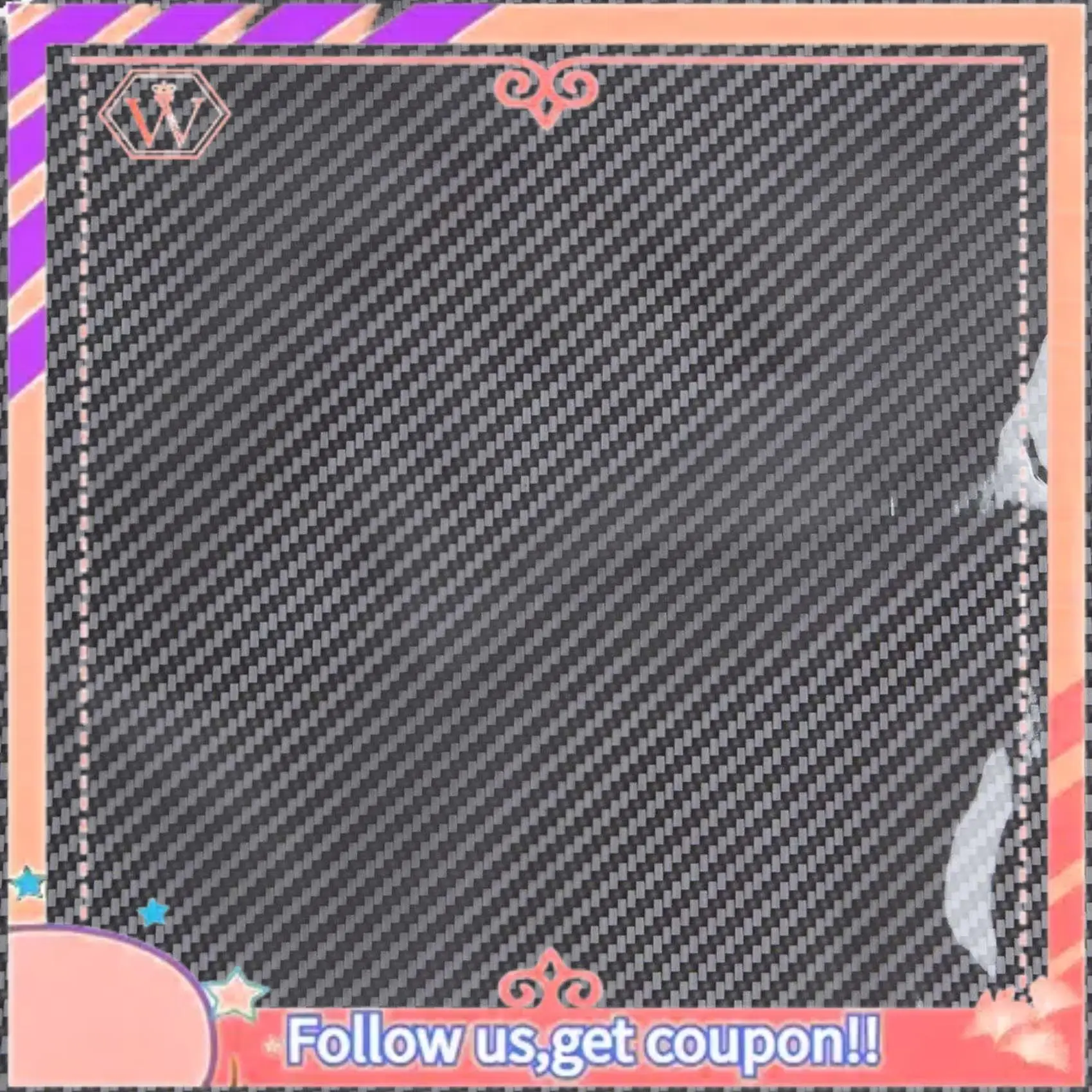 AT84-4X 0.5X2M Black Carbon Fiber Print Water Transfer Dipping Hydrographics Hydro Film