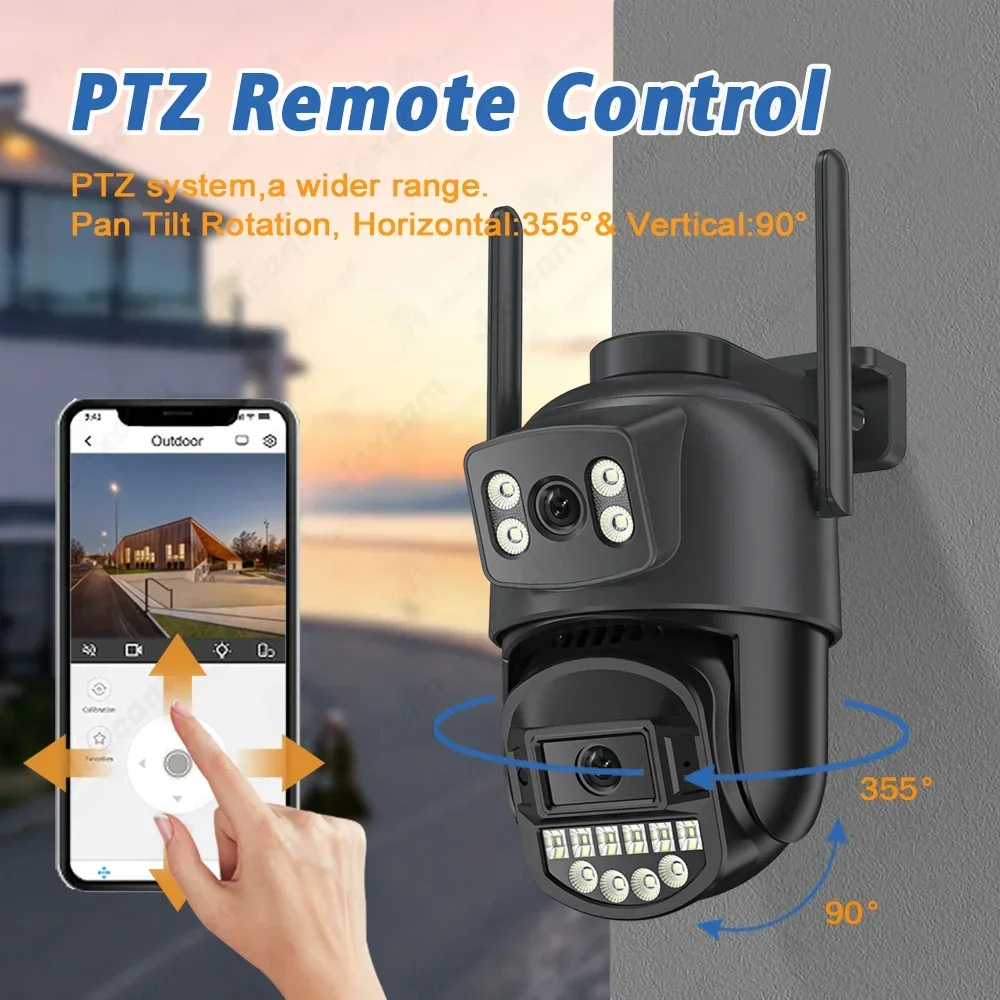 O-Kam 10MP WiFi PTZ IP Camera Video Outdoor Indoor Home Monitor Two Way Audio Security Protection Camera Waterproof CCTV Camera