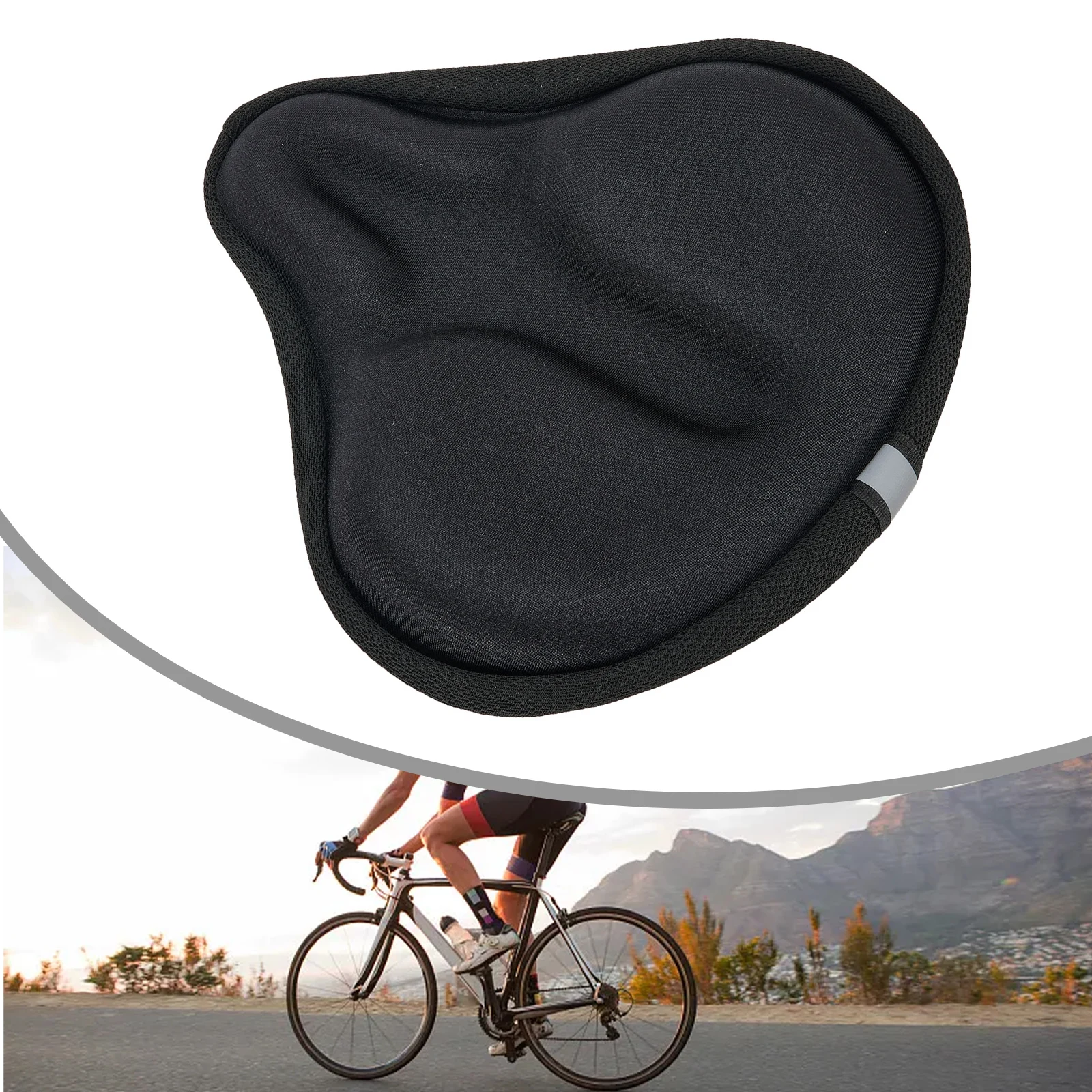 

Чехол на седло велосипеда, чехол на седло, вогнутый дизайн, регулируемая подушка на шнурке, чехол на сиденье, велосипедные детали, дополнительный комфорт
