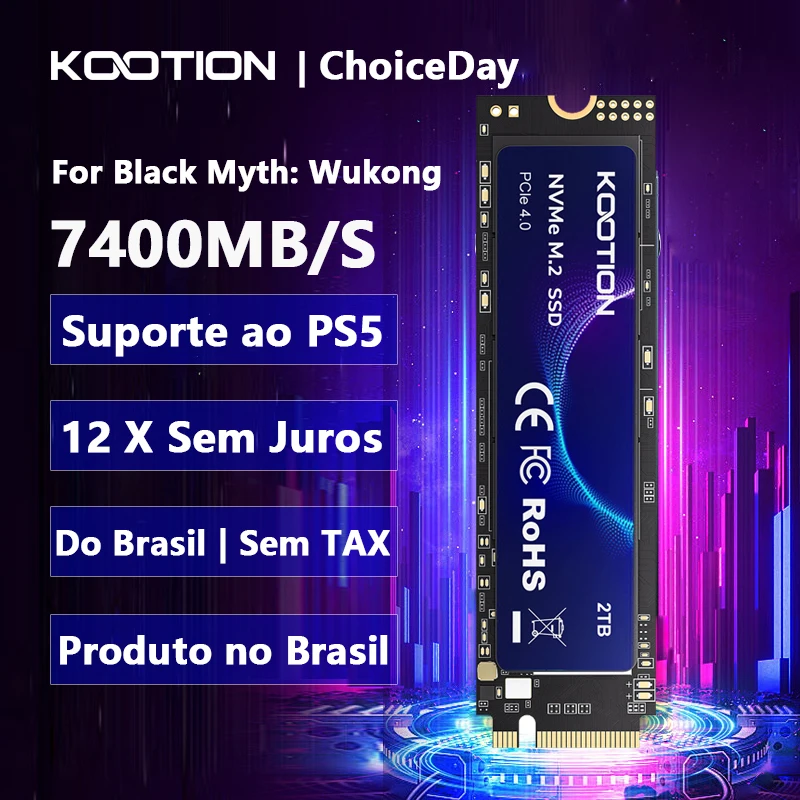 KOOTION X16Plus SSD NVMe M2 1TB 2TB 512GB Disco rígido interno de estado sólido PCIe 4.0x4 2280 SSD M.2 Drive para PS5 Laptop PC