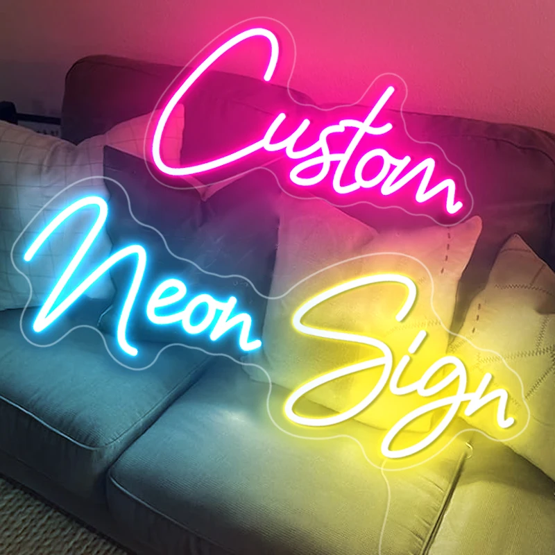 

Neon Sign Custom Can Personalized Neon Led Sign Outdoor Indoor Usd For Wedding Party Business Logo Neon LED letter Dropshipping