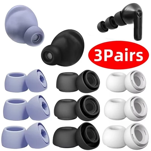 3-1 pares para Samsung Galaxy Buds Pro almohadillas de silicona de repuesto tapones para los oídos aislamiento de ruido anticaída para Galaxy Buds Pro