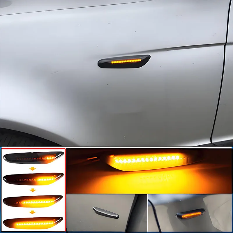 

Динамический светодиодный указатель поворота, боковой габаритный фонарь для BMW E60 E61 E90 E91 E87 E81 E83 E84 E88 E92 E93 E82 E46 1 3 5 series x1 x3 2004