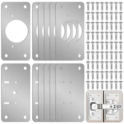 2/4/8pcs Stainless Steel Hinge Repair Plate For Cabinet Furniture Hinges Mounting Tool Kitchen Cupboard Door Fixing Plate