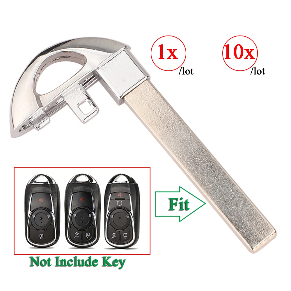 jingyuqin 1/10pcs Insert Emergency Car Key Blade For Buick Regal Encore Enclave Envision LaCrosse Opel Remote Card Uncut Blank