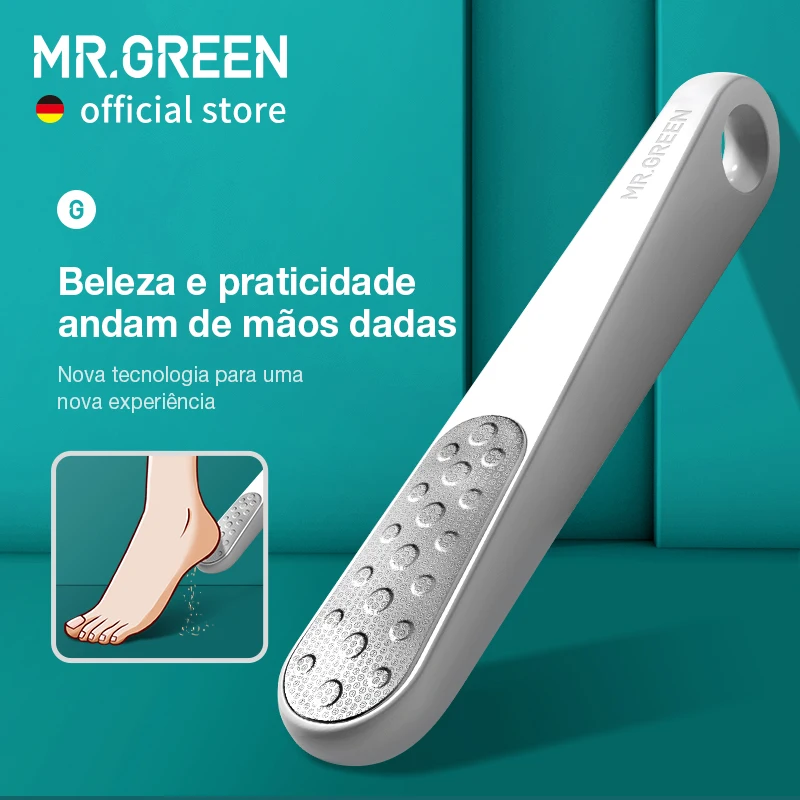 MR. VERDE-removedor de calos dupla face para pele morta, ferramentas profissionais de pedicure, raspador caloso, lixadeira, arquivo de salto, arquivo
