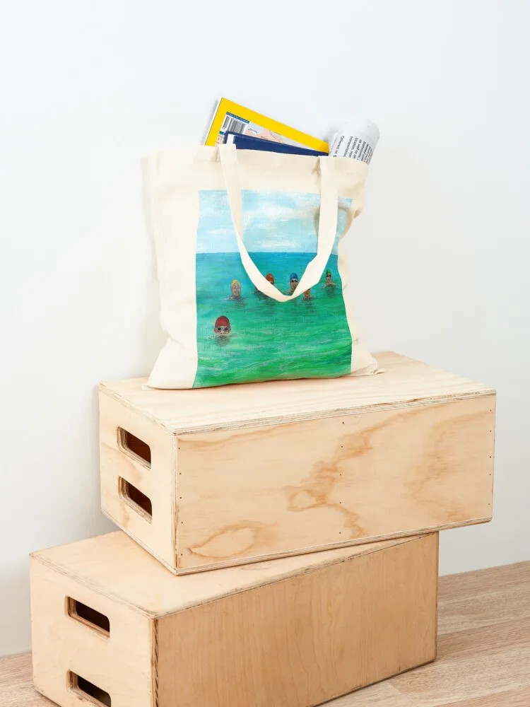 Wild Swimming-Swimming Group-Swimming In The Ocean-Lake-River-Cold Water Swimmer Tote Bag