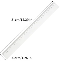 Transparent Straight Ruler,20cm,30cm,40cm,50cm,High Precision Maths Drawing Measuring,Office Learning Stationery Supplies 9703 3