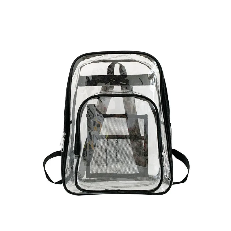 

Прозрачный рюкзак из ПВХ, большая вместительная водонепроницаемая желейная сумка для школьников, мужчин и женщин, сумка для плавания