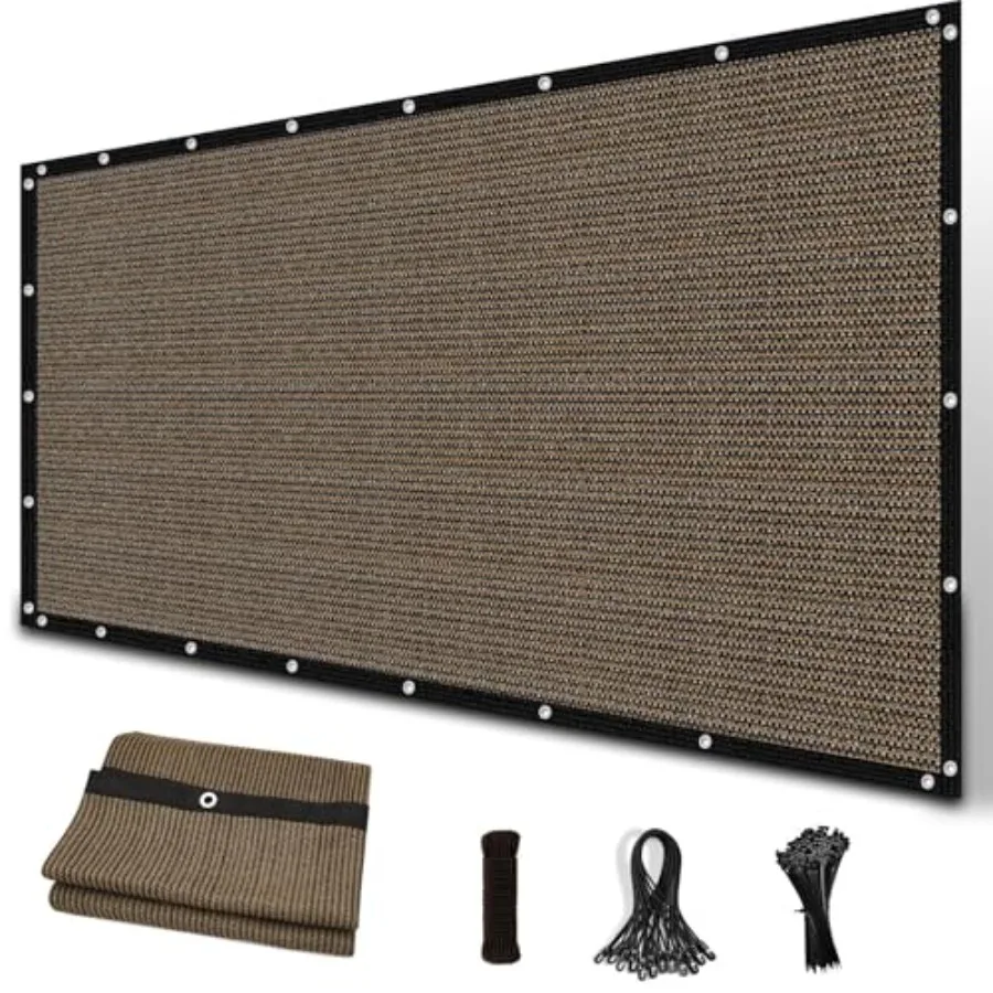 

90% Sun Sade Clot wit Grommets 8' x 8' Pergola Replacement Sade Cover Privacy Sn for Outdoor Patio Garden Moca We Customized