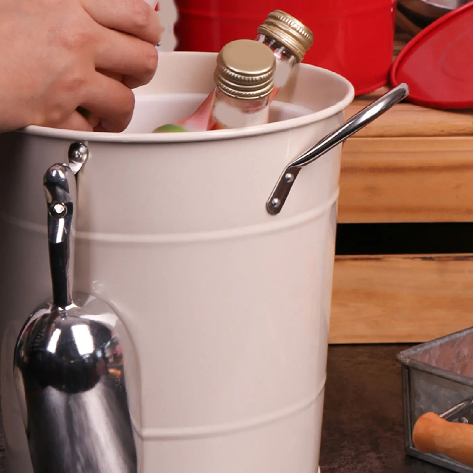 Mini Stainless Steel Fries Bucket – Food-Grade, High-Temp Resistant for Snacks, Fried Chicken, Bread & Cafeteria