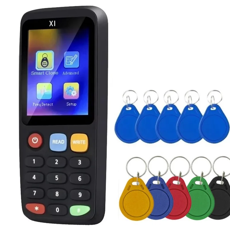 

BNVN-X7 RFID Smart Chip NFC Decoder Duplicator Reader Writer+5XCUID/UID Keychain Tag Copier 125Khz 13.56Mhz Badge Clone Card