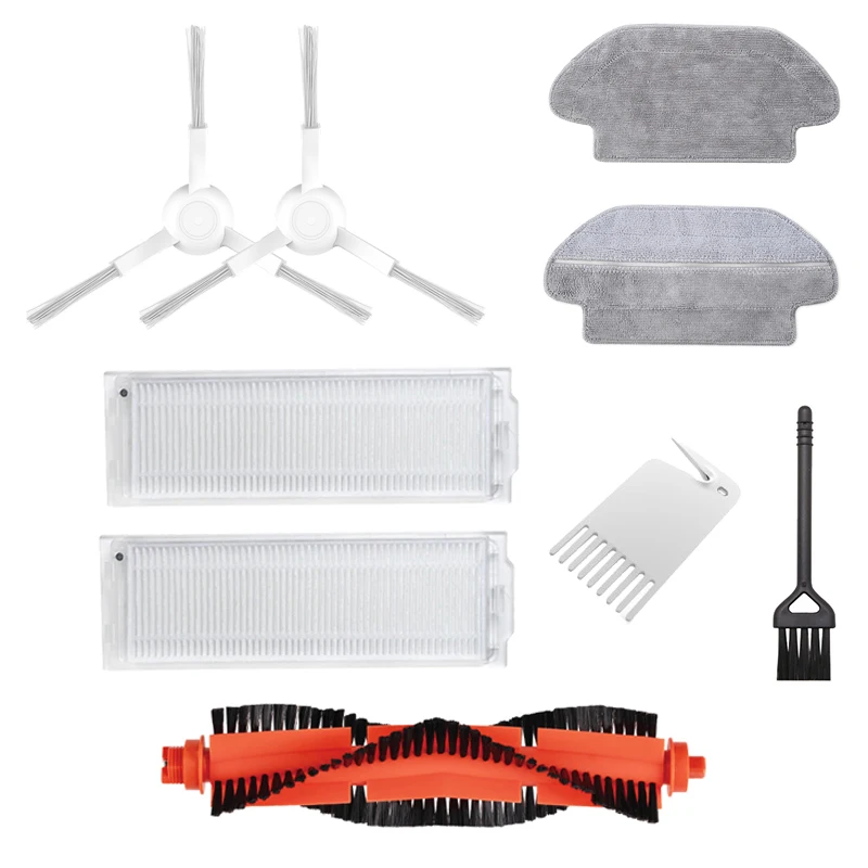 ملحقات شاومي Mijia 3c B106CN 3C روبوت فراغ (لفة الرئيسية الجانب بروه فلتر الهواء ممسحة القماش خرقة) أجزاء أطقم