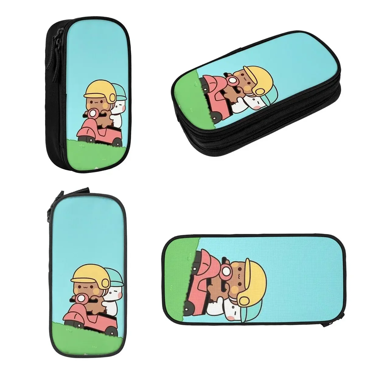 Peach And Goma Bubu Dudu Balloon Pencil Cases Large Capacity Pen Bags Pen Box Pencil Pouch For Boys Girls Students Stationery