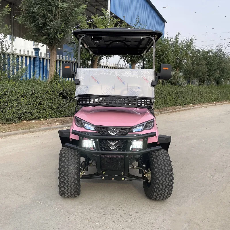 Brand New Agricultural Vehicle 60V 4-Seater Electric Go-Kart Golf Cart Battery Sightseeing Bus Off-Road Hunting Hotel Reception