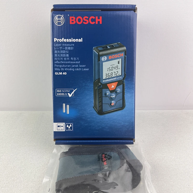 Bosch Laser Rangefinder 40 Meters High Precision GLM 40 Laser Rangefinder Portable Laser Measuring Tape Measuring Ruler