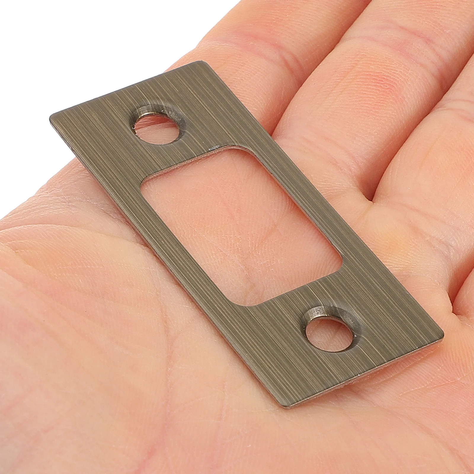 

1 set 1 Set Door Strike Plate Metal Reinforcement For Wood Doors Durable Security Deadbolt Cover Plate Front Door Repair Kit